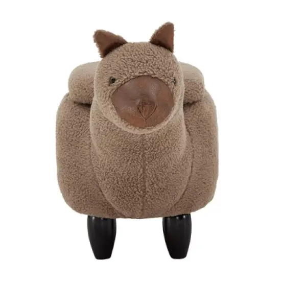 Anders Llama Storage Ottoman Brown - Inspire Q image {7}