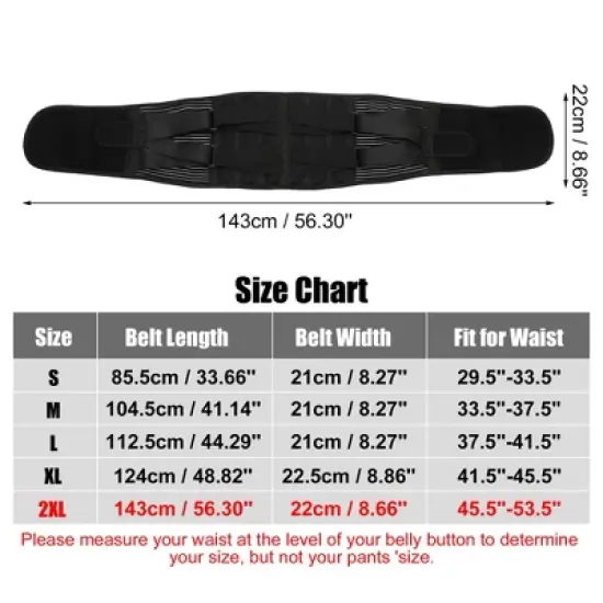 Unique Bargains Back Brace for Lower Back Pain Women Men Breathable Lumbar Support Belt for Ease Herniated Disc Scoliosis image {3}