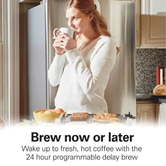 Hamilton Beach 12Cup Programmable Hot & Iced Coffee Maker 49620: Electric Drip Machine, 950W, Dishwasher-Safe Parts image {4}