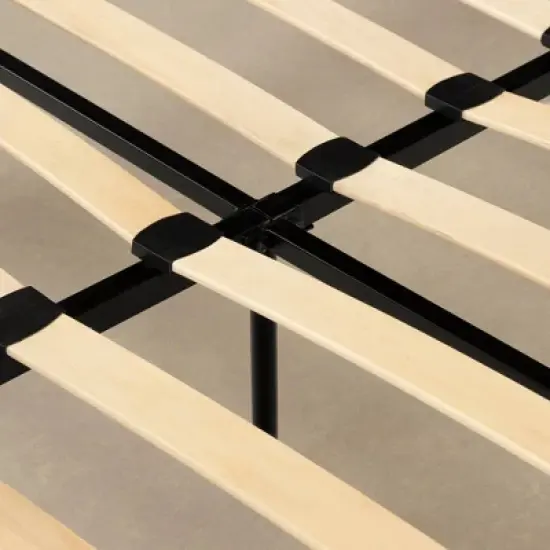 Queen Avilla Metal Platform Bed Black - South Shore image {3}