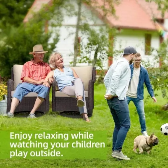 GustoWave 3-Piece Outdoor Wicker Patio Bistro Set  for Backyard, Porch, Deck, Balcony, Garden image {7}