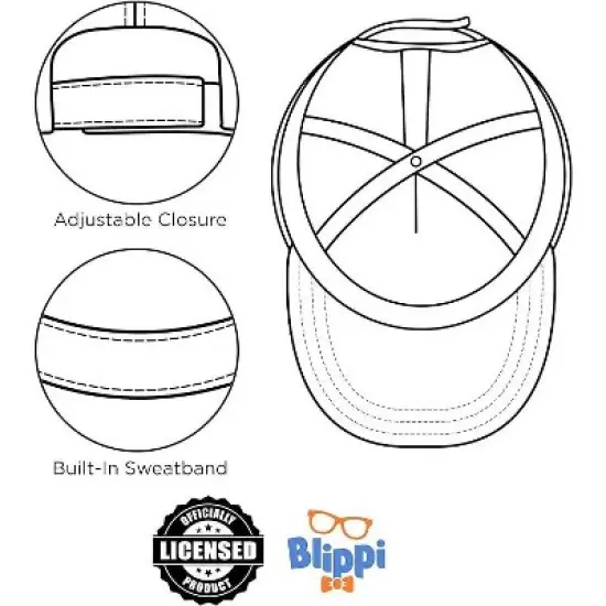 Boys CoComelon and Blippi Toddler Baseball Hat image {3}