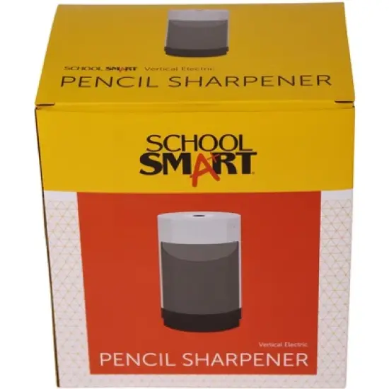 School Smart Vertical Electric Pencil Sharpener, For Classroom, Home, and Office Use, Black and Grey image {3}