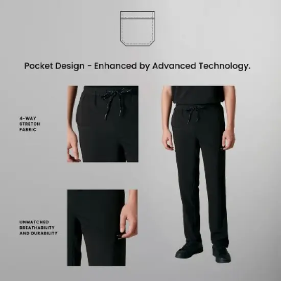 Members Only Men's Hampton Open Bottom Scrub Pants for Tall Men image {4}