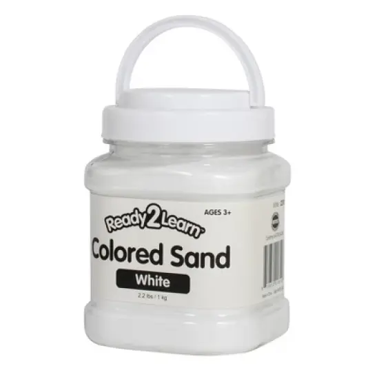 READY 2 LEARN&trade; Colored Sand - White - 2.2 Pounds image {1}