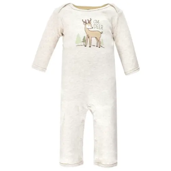 Hudson Baby Infant Boy Cotton Coveralls, Forest Animals image {2}