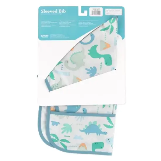 Bumkins Sleeved Bib - Dinosaurs image {1}