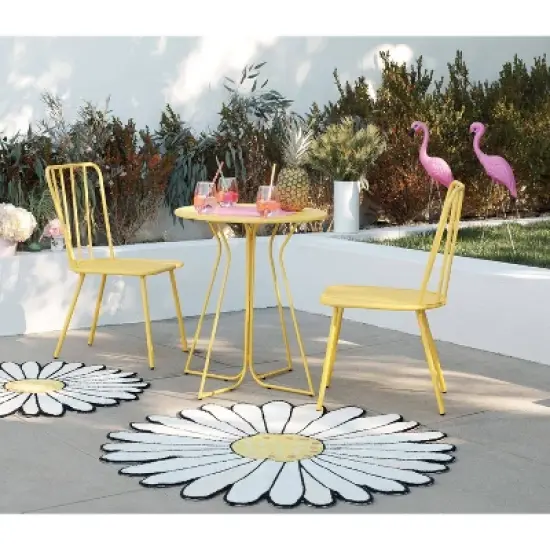 Heidi 3pc Indoor/Outdoor Patio Bistro Set - Novogratz image {11}