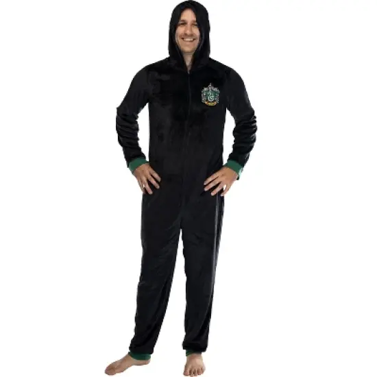 Harry Potter Adult Men's Hooded One-Piece Pajama Union Suit image {4}