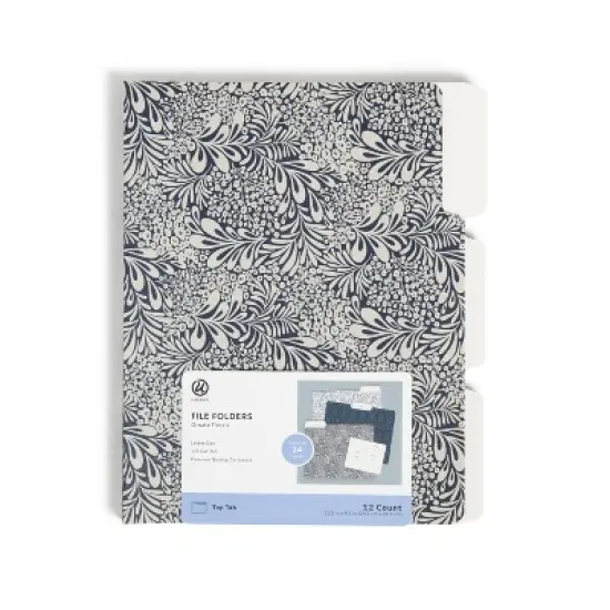 U Brands 12ct File Folders Ornate Florals image {2}