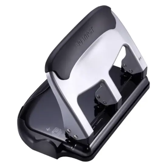 EZ Squeeze Hole Punch 40 Sheet Capacity Silver and Black - Bostitch image {2}