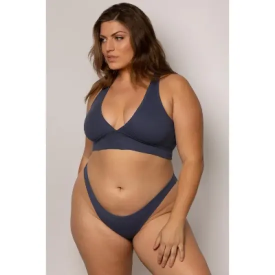 Smart & Sexy Women's Cloud Cotton Comfort Collection Ribbed Bralette image {3}