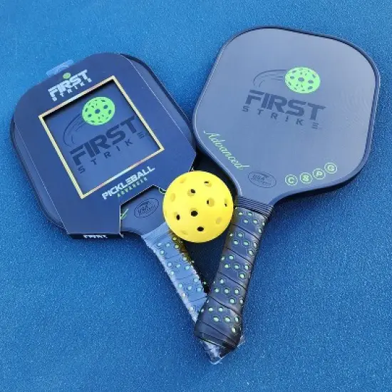 First Strike Pickleball: Advanced Pickleball Paddle - 16 x 8 x 0.5", Polymer Core, Carbon Fiber Surface, Advanced Edge Guard, 4" Grip image {5}