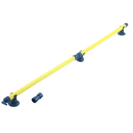 Unique Bargains 18" Long Fish Tank Aquarium Plastic Air Oxygen Stone Bubble Wall Tube Yellow image {3}