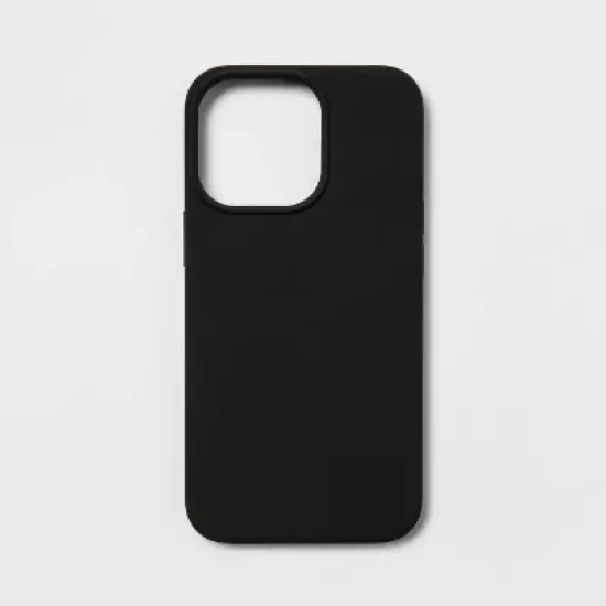 Apple iPhone 13 Pro with Magnetic Case - heyday&trade; Black: Lightweight Silicone Protective Cover image {3}