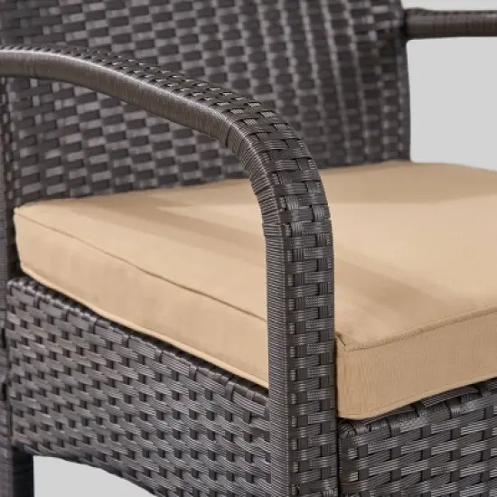 Christopher Knight Home 5pc Cordoba Wrought Iron Outdoor Patio Fire Pit Furniture Set with Club Chairs image {5}