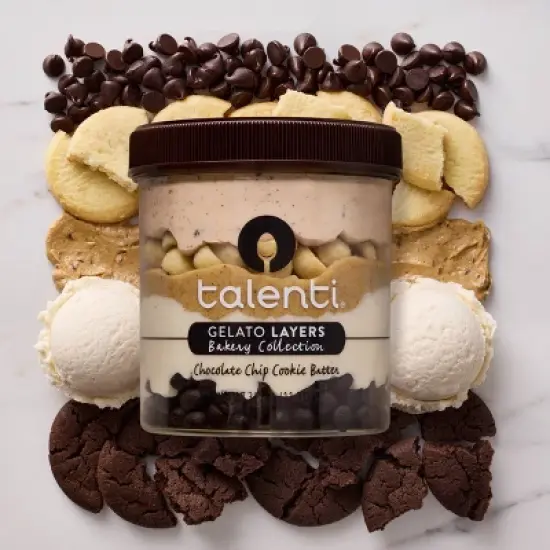 Talenti Layers Frozen Chocolate Chip Cookie Batter - 11 fl oz image {4}