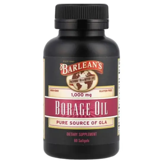 Barlean's Borage Oil, 1,000 mg, 60 Softgels image {4}