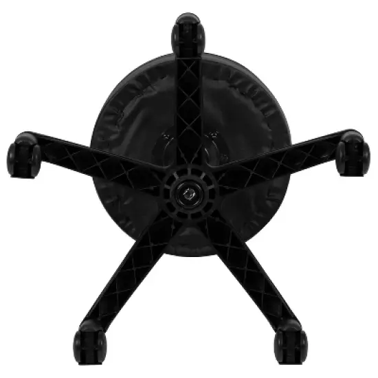 Emma and Oliver Black Adjustable Doctors Stool on Wheels with Ergonomic Molded Seat image {7}