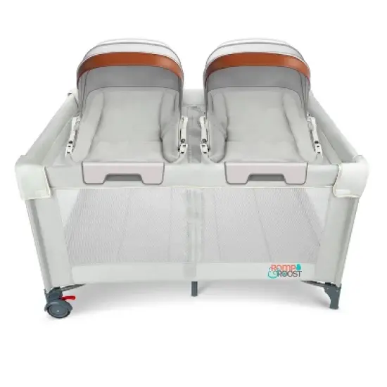 Romp & Roost LUXE Hatch 3-in-1 Travel Bassinet and Lounger - Gray image {2}