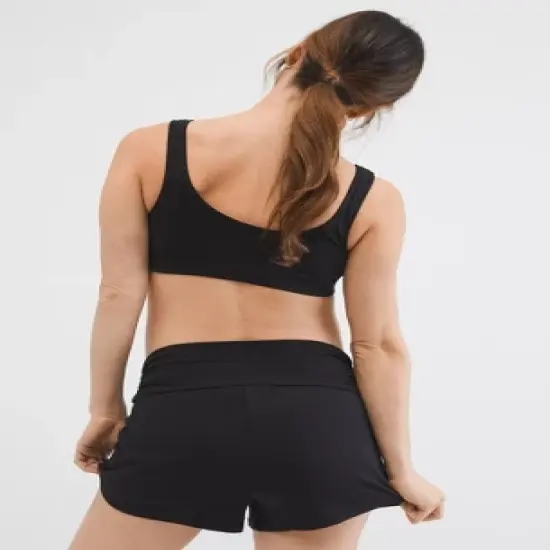 Ruched Waist Maternity Sleep Shorts | Motherhood Maternity image {1}