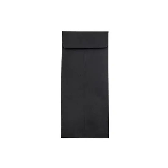 JAM Paper #10 Policy Business Envelopes 4.125 x 9.5 Black Linen 50/Pack (V01218I) image {2}