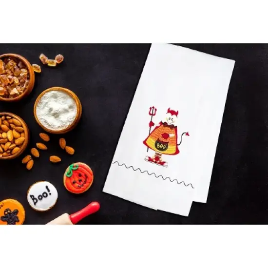 C&F Home Candy Corn Devil Halloween Guest Towel image {2}