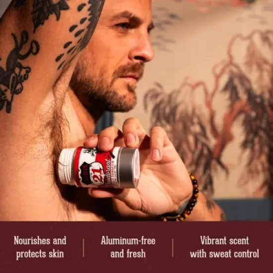 18.21 Man Made Octane Aluminium-Free Men's Natural Deodorant, Sweet Tobacco image {3}
