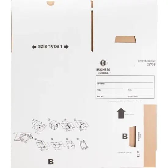 Business Source Lift Off Lid Heavy Duty Storage Box image {2}