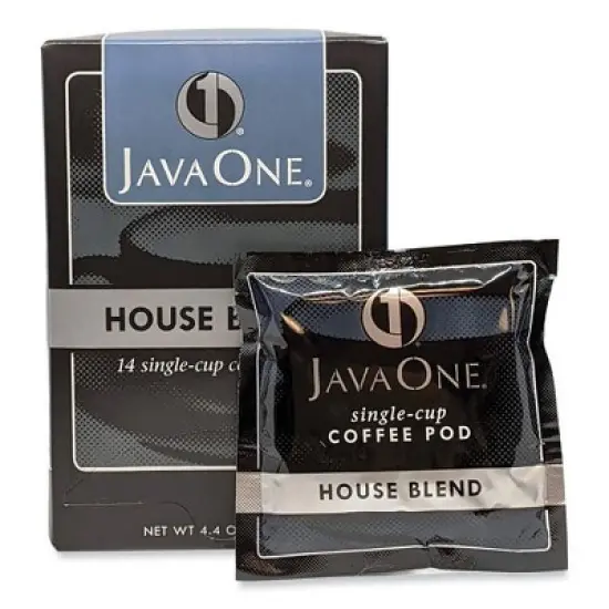 Java One Coffee Pods, House Blend, Single Cup, 14/Box image {7}