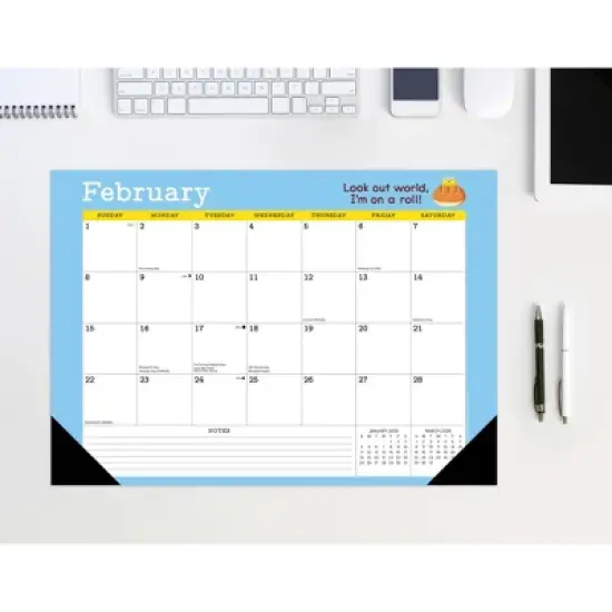 Willow Creek Press 17"x12" 2026 Punny Art of David Olenick Large Monthly Deskpad image {5}