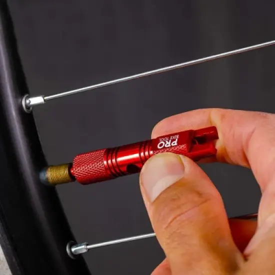 PRO BIKE TOOL Valve Core Tool For Road Bike and Motorcycle Set-ups, Red image {2}