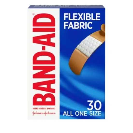 Band-Aid Flexible Fabric Brand Comfortable Protection Bandages - 30ct image {11}