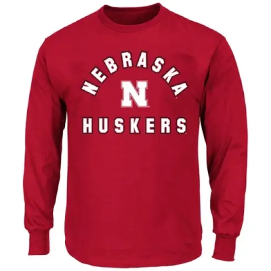 NCAA Nebraska Cornhuskers Men's Big and Tall Long Sleeve T-Shirt image {3}