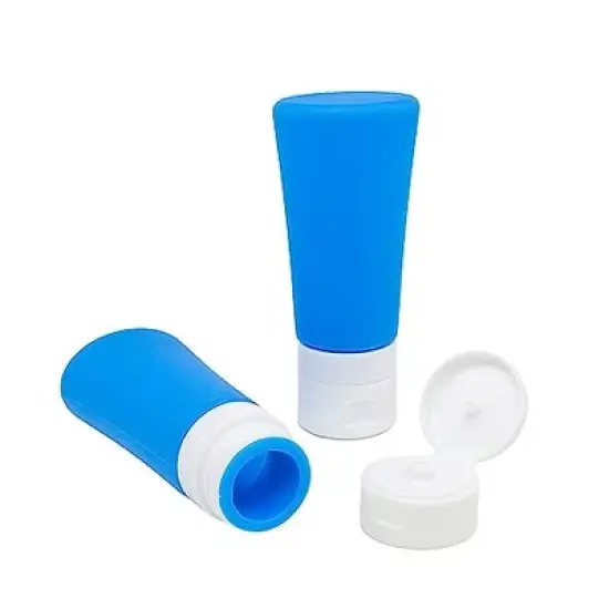 Flents Travel Bottles with Spray and Disc Caps, Perfect for Hair Products or Lotion, TSA Approved, Durable and Refillable, 3 fl oz (6 Pack) image {3}