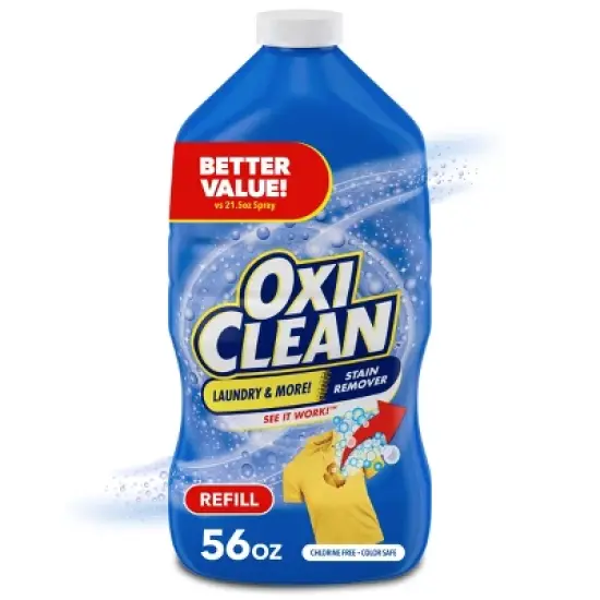 OxiClean Laundry Stain Remover Spray Refill - 56oz image {11}