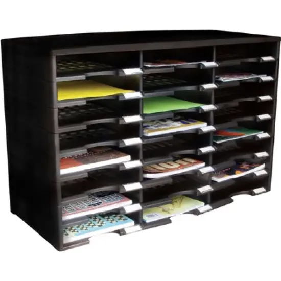 Storex 24 Compartment Literature Organizer image {1}