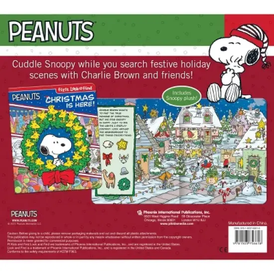 Peanuts: Christmas Is Here! Holiday Gift Set Book and Snoopy Plush - by  Pi Kids (Mixed Media Product) image {5}