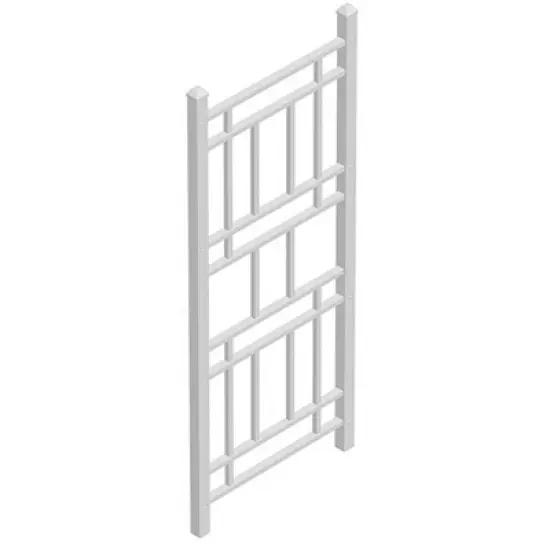 75" Wellington Vinyl Trellis - White - Dura-Trel image {1}