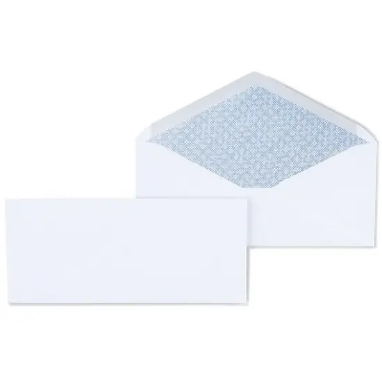 MyOfficeInnovations Gummed Security Tint #10 Envelope 4-1/8" x 9-1/2" White 500/BX 200519 image {6}