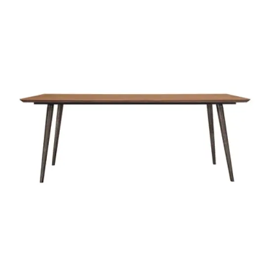 Coco Dining Table Rustic Oak/Brown - Armen Living image {1}