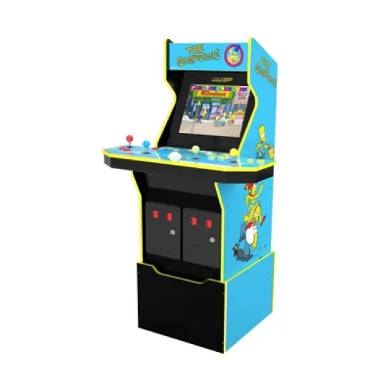 Arcade1Up The Simpsons Home Arcade with Riser and Stool image {1}