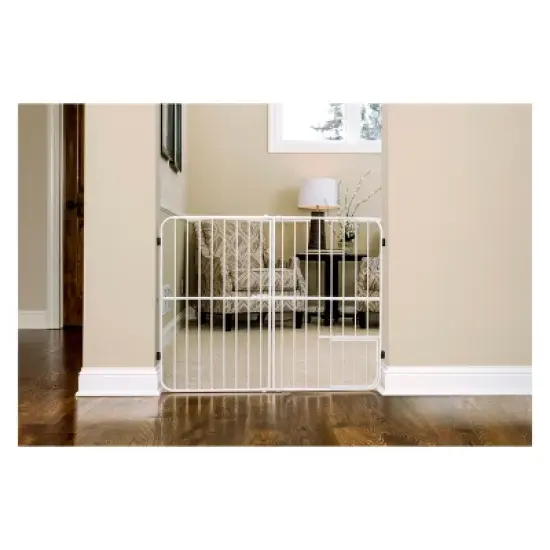 Carlson Big Tuffy Expandable Cat and Dog Gate with Small Door image {1}