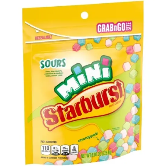 Starburst Sour Chewy Mini Grab N Go Candy - 8oz image {8}