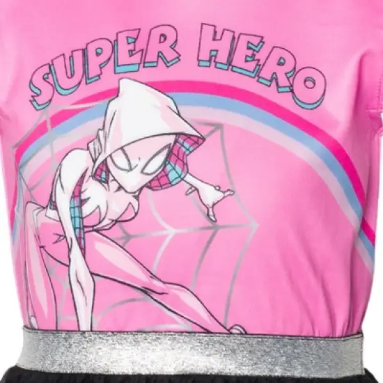 Marvel Spider-Man Spider-Gwen Ghost Spider Mesh Cosplay Tulle Dress  image {4}