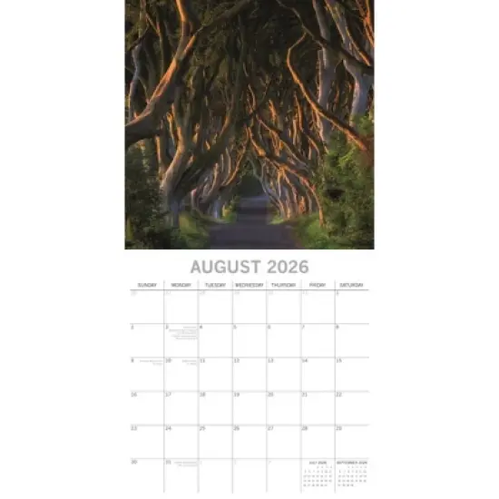 2026 Square Wall Calendar, Ireland, 16-Month Passport Collection Theme with 180 Reminder Stickers (12x12 In) image {2}