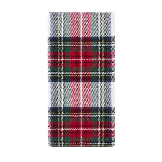 Christmas Classic Holiday Plaid Cotton Napkin Set of 8 - Multicolor - 17x17 - Elrene Home Fashions image {2}