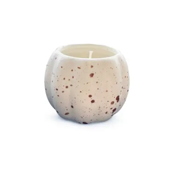 3.9oz Pumpkin Ceramic Scented Candle White - Bullseye's Playground&trade; image {3}