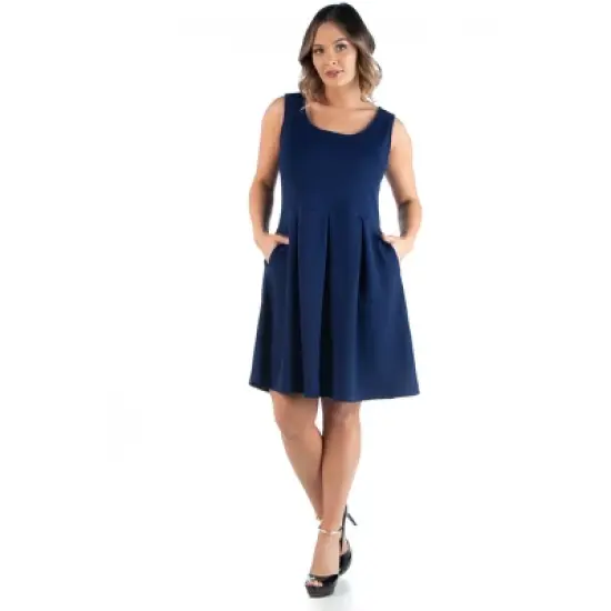 Sleeveless Pocket Plus Size Dress image {6}
