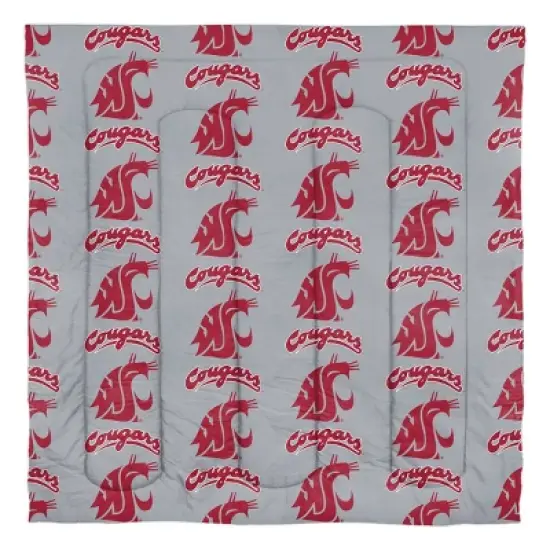 NCAA Washington State Cougars Rotary Bed Set image {1}